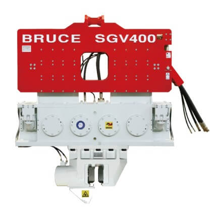 Industrial vibratory hammer for new purchase, highlighting robust hydraulic power pack for 2026 infrastructure projects.